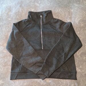 Danskin Dark Grey Half-Zip Sweater (Size M)